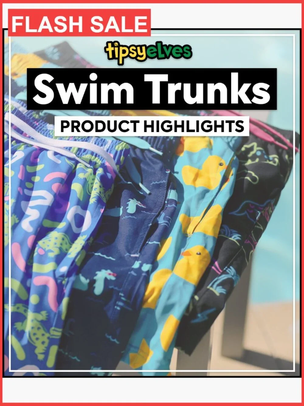Men's Stretch Swim Trunks 7